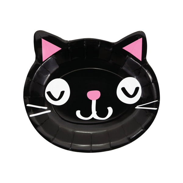 PURRFECT Party Birthday Party Plates , Cat Party Supplies, Kitty Party, Cat Shaped Plates, , Kitty Cat Birthday