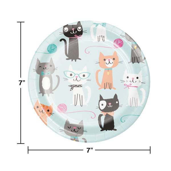 PURRFECT Party Birthday Party Plates, Cat Party Supplies, Kitty Party, Cat Shaped Plates, Cat Napkins, Kitty Cat Birthday