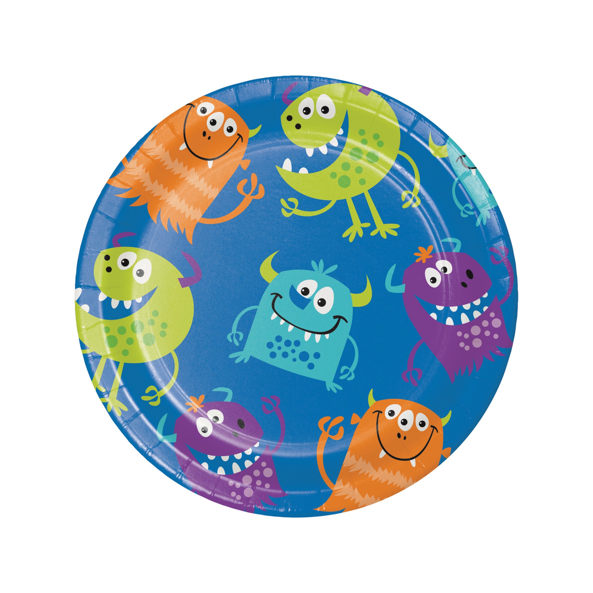 Fun Monsters Party Plates Set of 8, Monster Themed Party, Monster Party Supplies, Monster Birthday Party Decorations, Toddler Party