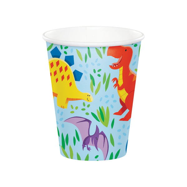 Dinosaur Party Cups Set of 8, Dinosaur Themed Party, Dinosaur Party Supplies, Dinosaur Birthday Party Decorations, Prehistoric Party