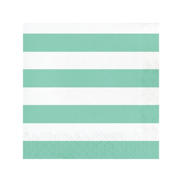 Party Lunch Napkins, Mint Polka Dot Napkins, Mint and White Stripes Napkins, All Occasion Party, Shower Decorations, Hen Party, Birthday Decor