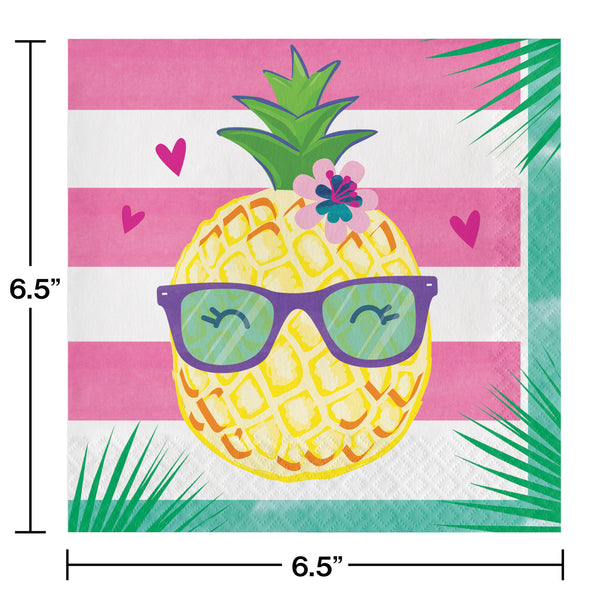 Pineapple Party Napkins, Tropical Decor, Tropical Birthday Party, Summer Shower, Hawaiian Party, Fruit Party, Aloha Party, Luau Party