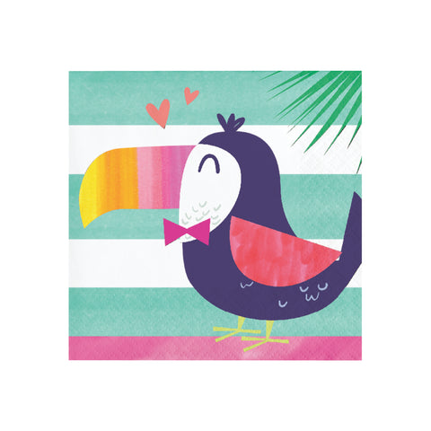 Toucan Party Napkins, Tropical Decor, Tropical Birthday Party, Summer Shower, Hawaiian Party, Fruit Party, Aloha Party, Luau Party